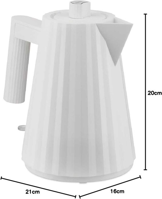 Електрическа кана Alessi Plisse MDL06/1BUK (Бяла) 1L 2400W