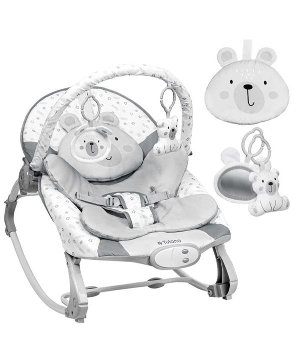 Бебешка и детска люлка и стол 2 в 1 Tulano Cloe 35 Bear, 0-9 кг