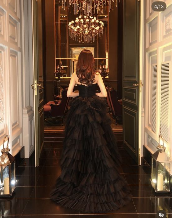 Выпускное черное платье