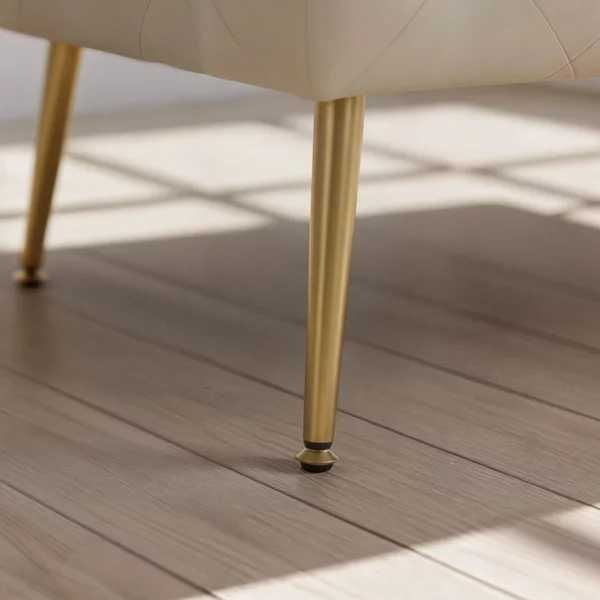 Banca tapitata din catifea, Akord Madrid, bej