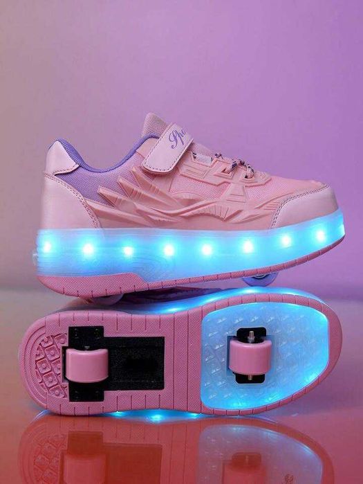 Кроссовки-ролики для девочки  35,36 размеры