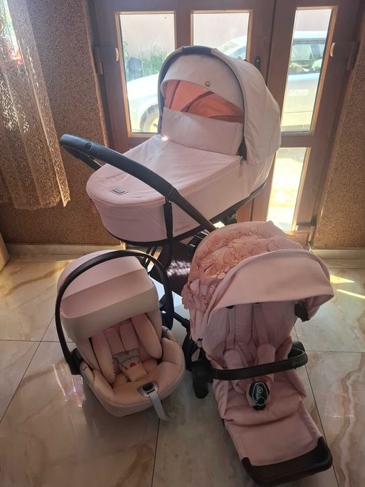 Cărucior cybex priam Peach Pink 3 in 1