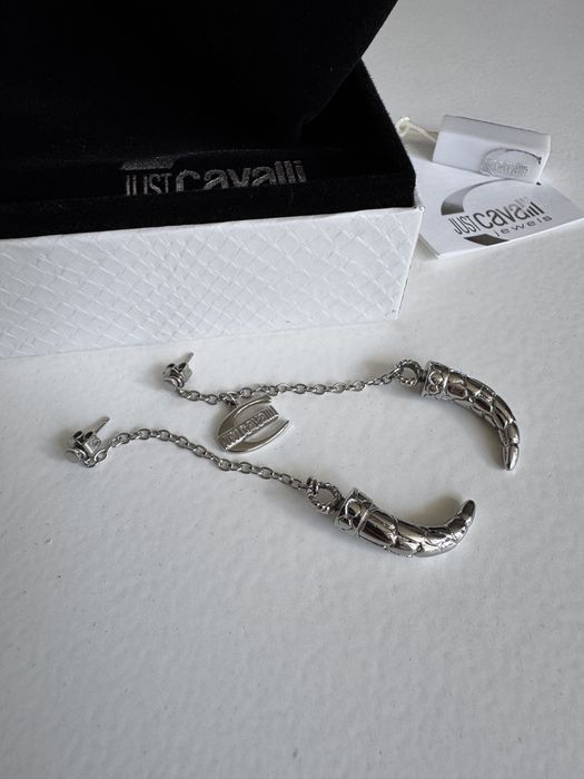 Дълги обеци Just Cavalli с кутия и сертификат
