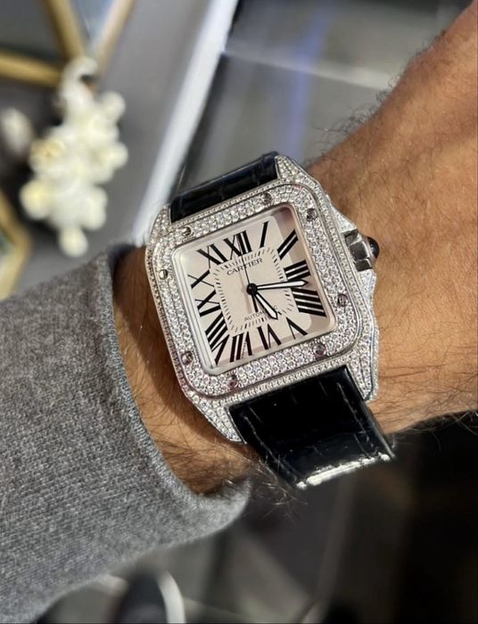 ceas cartier santos automatic