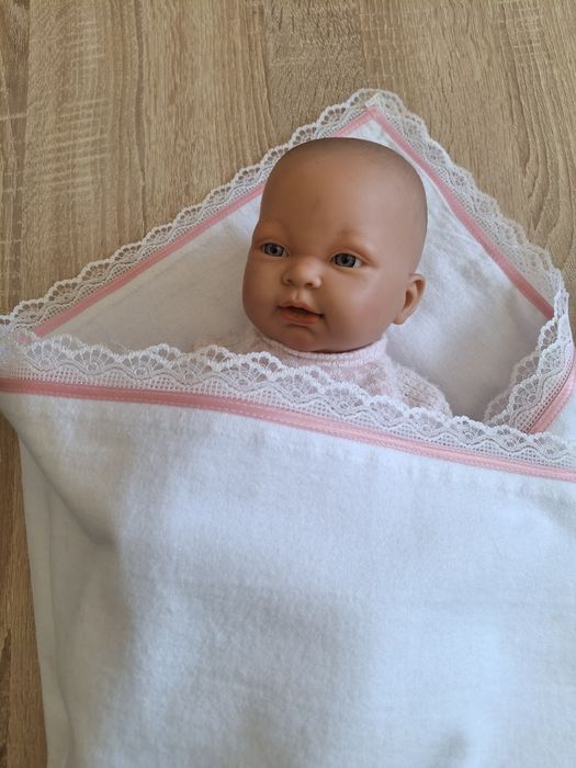 Луксозна бебешка бархетна двупластова пелена за новородено  100%памук