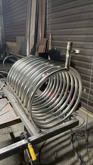 Puffer termo cu serpentine de inox, 250-1500L. Tabla 3mm.