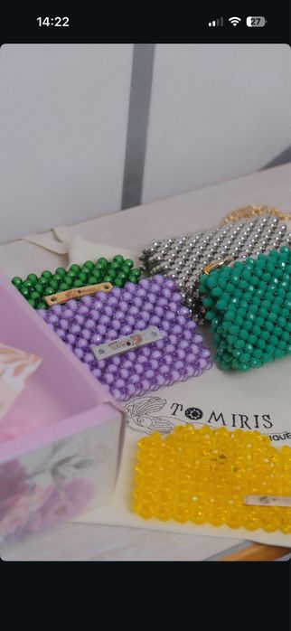 Сумки из хрусталя и бусин