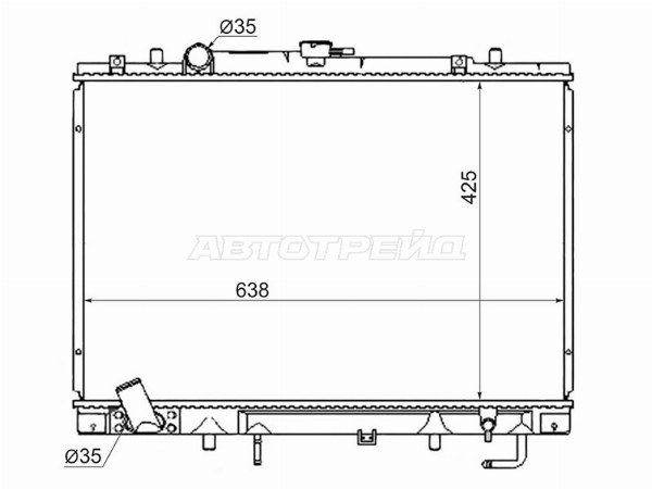 Радиатор Mitsubishi Challenger