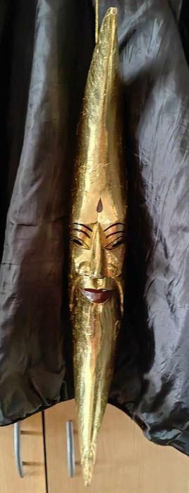 Уникална винтаж позлатна луна от Бали