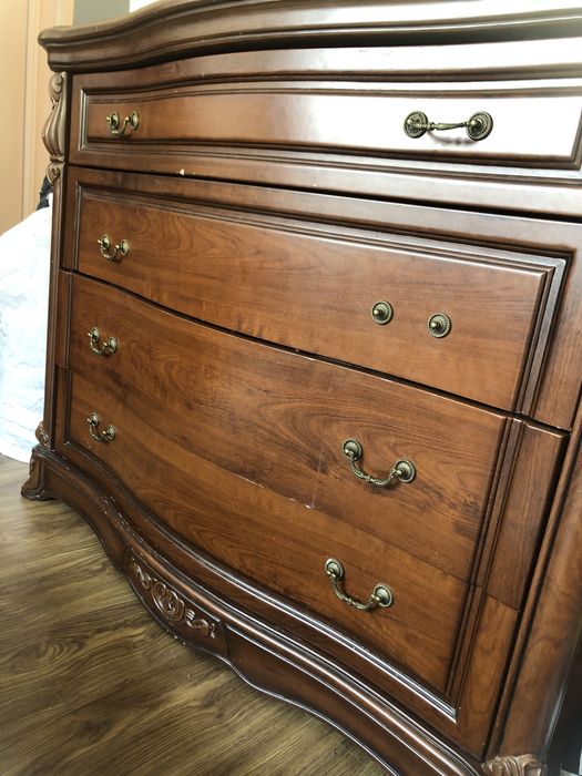 Masa de toaleta  cu oglinde  lemn/