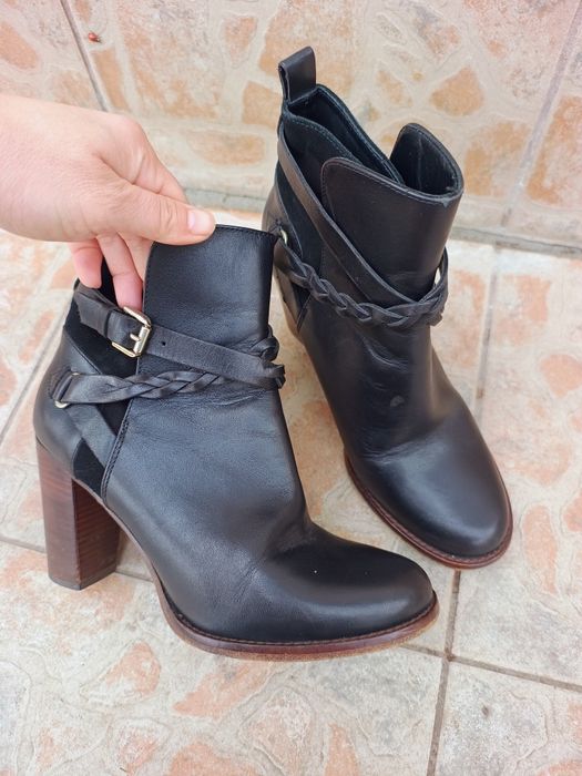 Botine piele Massimo Dutti măr 40