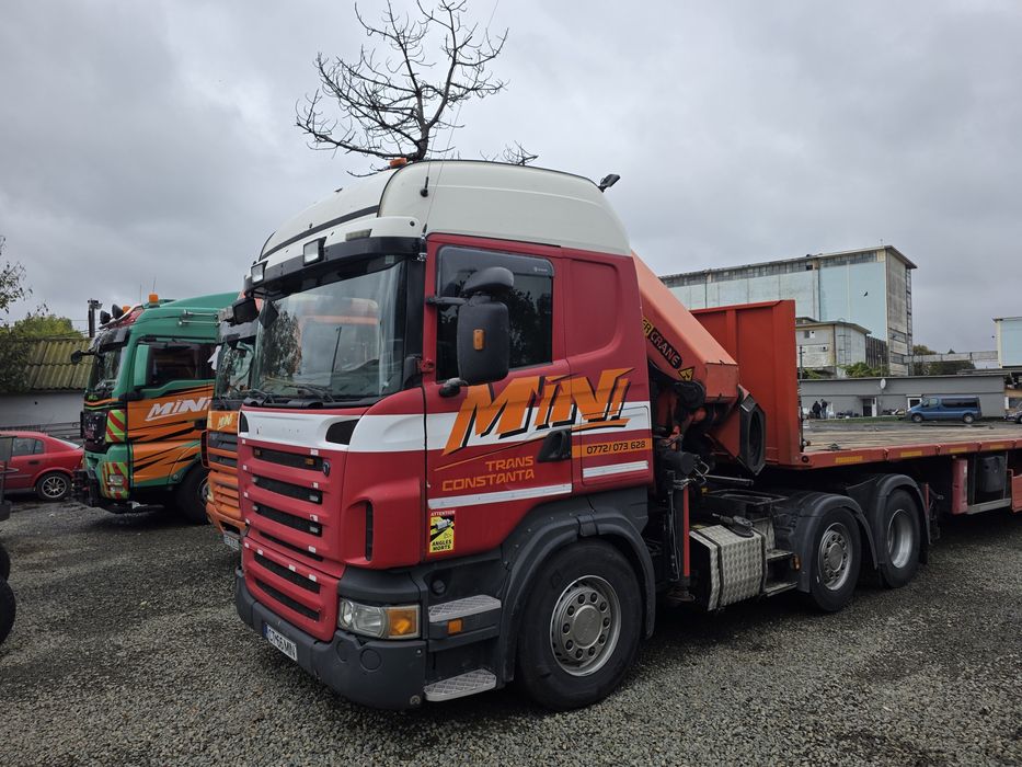 Scania R420 6X2 cu Palfinger PK 42502 D