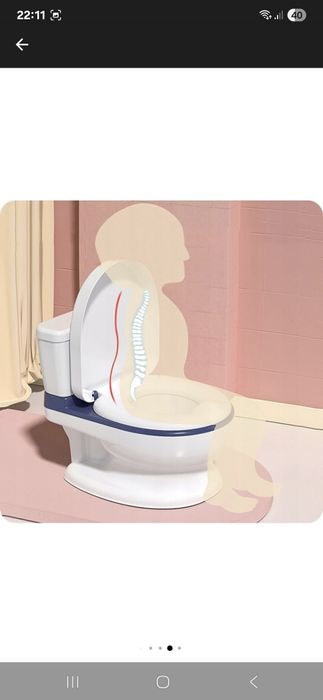 Olita copii in forma de wc .