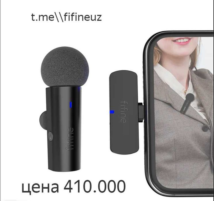 fifine m6 петличный беспроводной микрофон