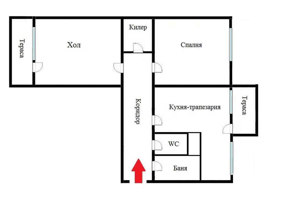 Тристаен обзаведен апартамент в Кайсиева градина-Касабова