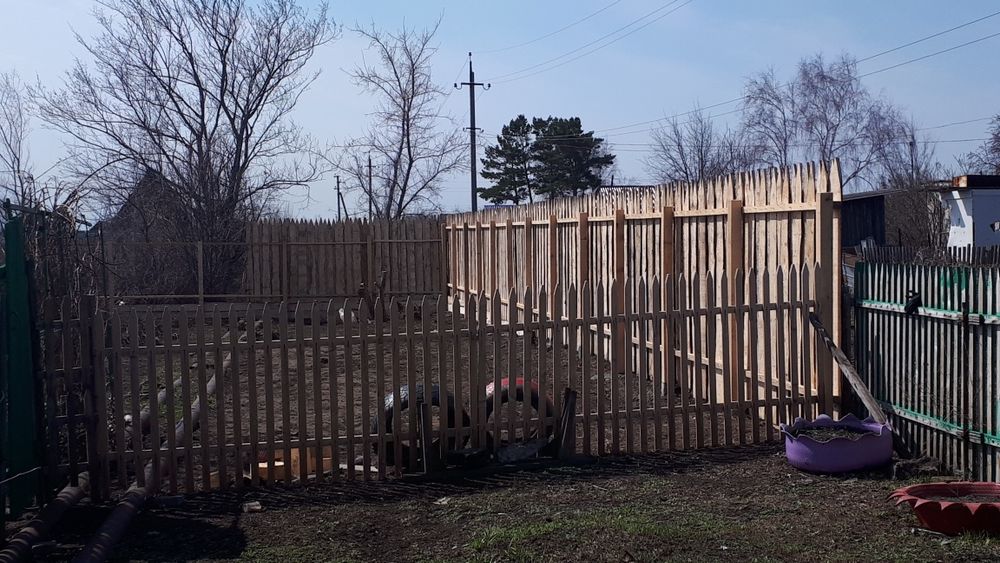 Забор из горбыля