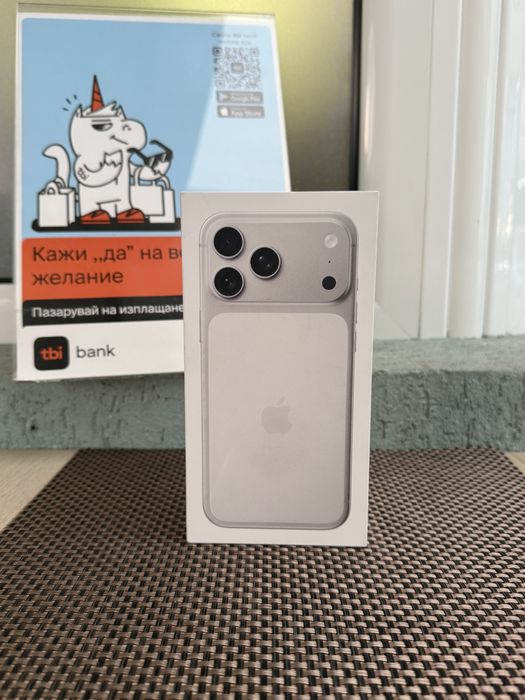 НОВИ!*ЛИЗИНГ* iPhone 17 Pro Max 100лв/м 256*Silver / BLUE*17 про макс