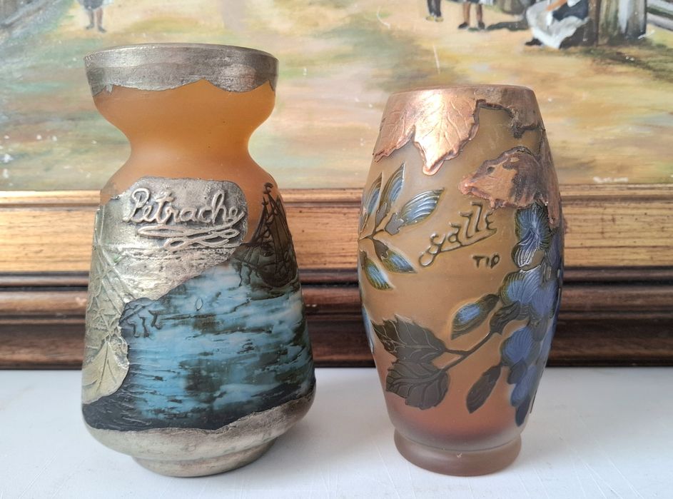 Vaze decorative sticla vintage românești