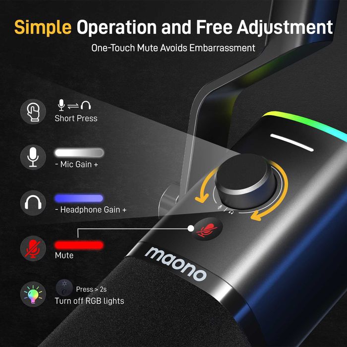 MAONO PD100XS микрофон чистый звук ,для чистой записи и разговора