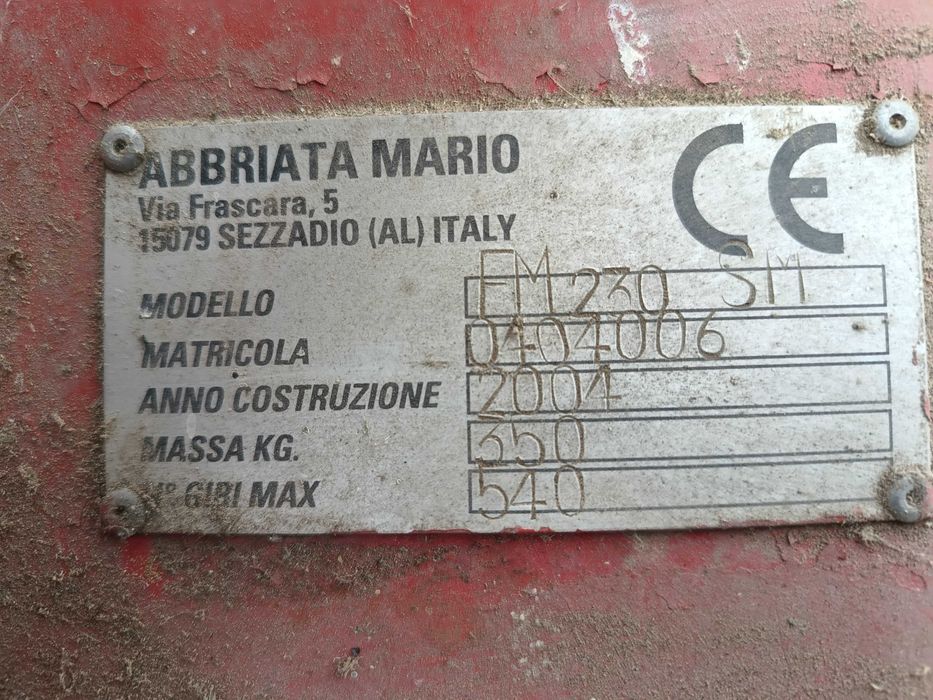 Cositoare cu discuri, Abbriata 2,30 m