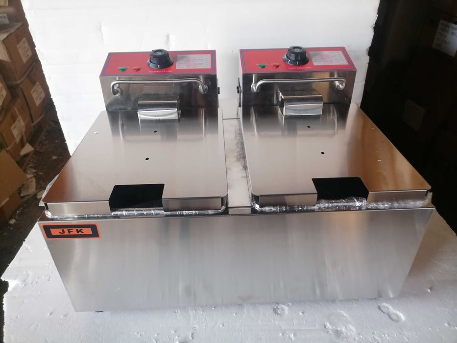 Фритюрник Професионален Електрически 8л., 8+8л. фритюрник