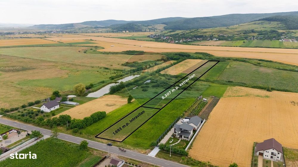 Teren de 10.000 m.p. cu deschidere la DN in Silistea/Todiresti - VS