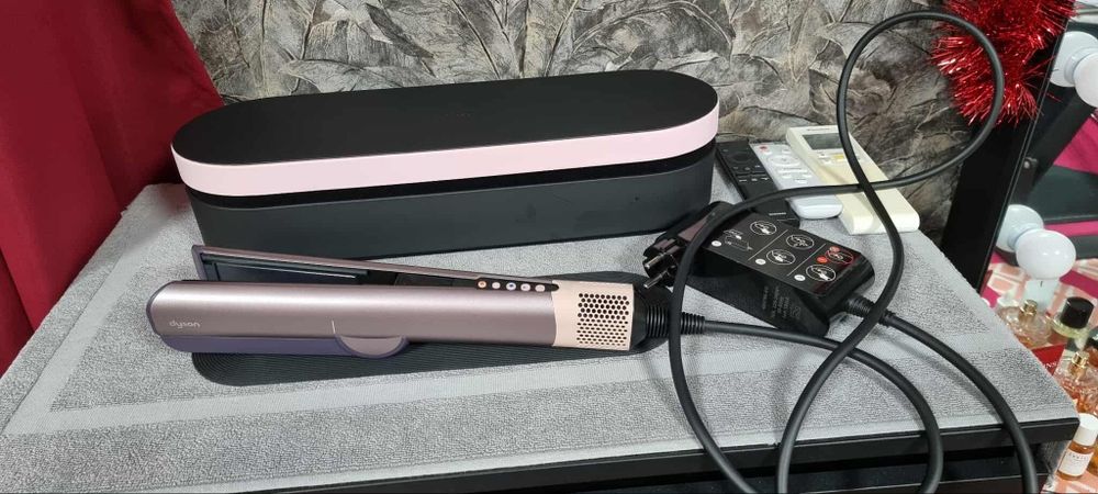 Сешоар-преса за коса Dyson - Airstrait, Jasper Plum, Limited edition