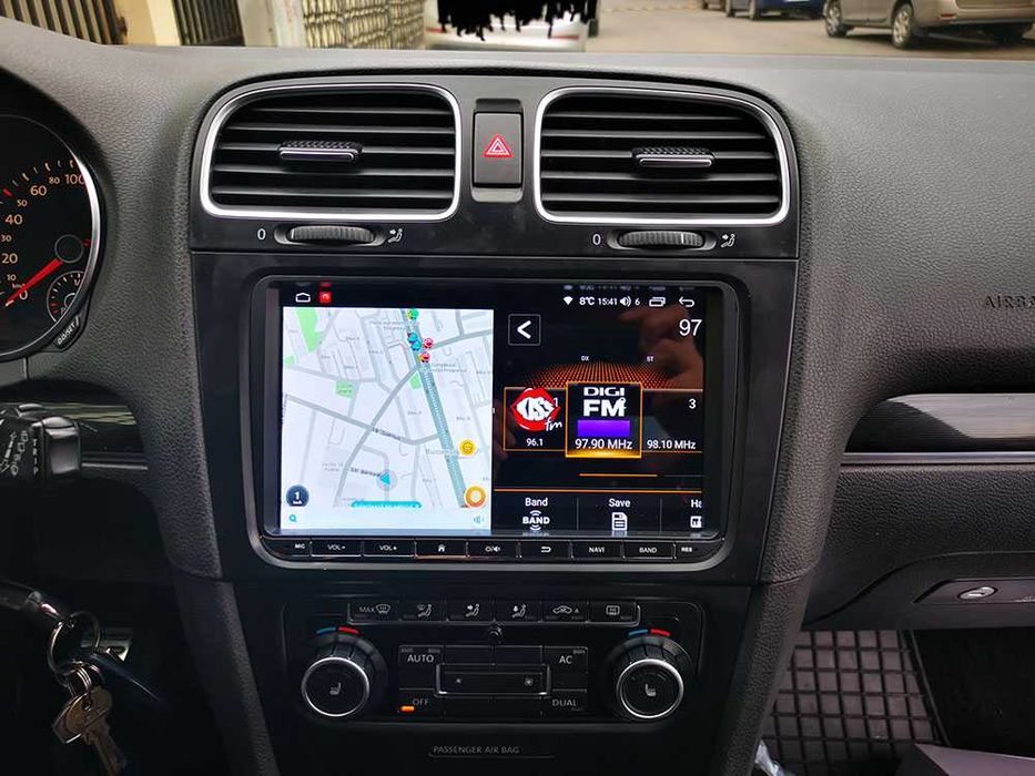Navigatie VW Golf 5 6 Tiguan Touran OCTACORE 6+64GB SIM meniuri MIB2