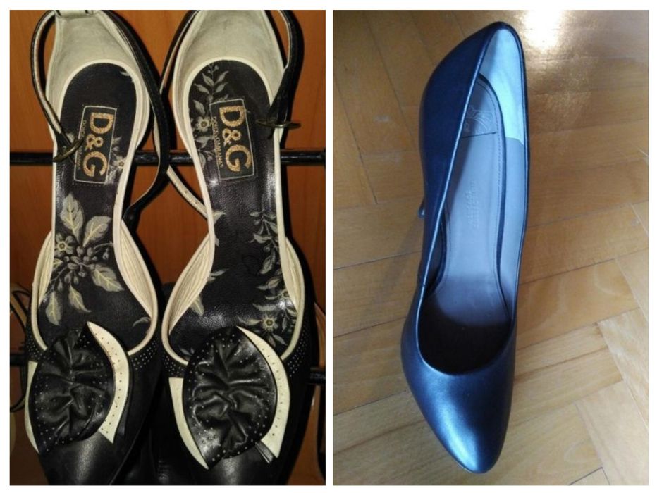 VERSACE COLLECTION и D&G oригинални кожени обувки