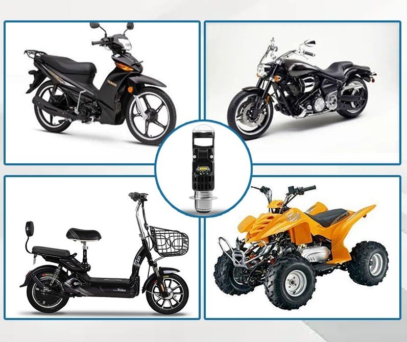 Мощни Лед Крушки за мотоциклет H6M / P15D