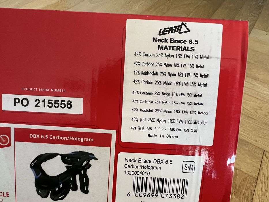 Neck Brace Leatt DBX 6.5 CARBON - Protectie gat Enduro Rally Motocross