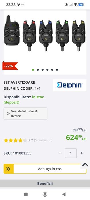 Avertizori/Senzorii Delphin coder 4+1