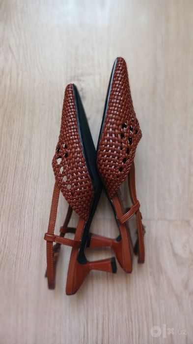 Туфли слингбэки плетёные 40-41, новые в коробке