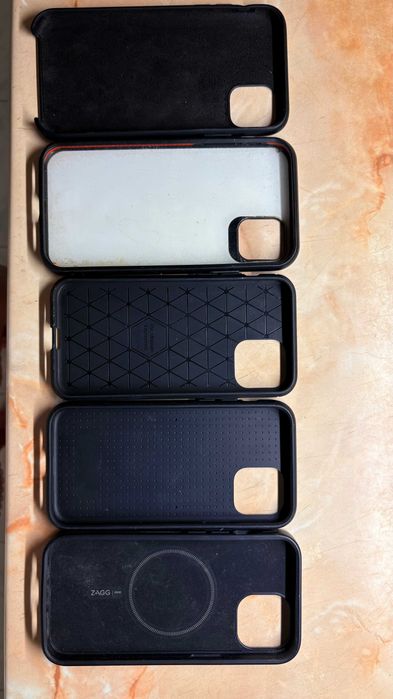 Lot 5 huse iPhone 11 Pro (5.8") – ZAGG, Mobilfox și alte modele