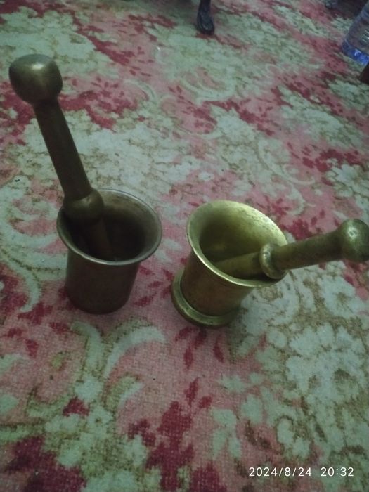 Ступки латуневая + бронзовая