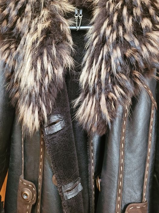 Луксозно кожено палто