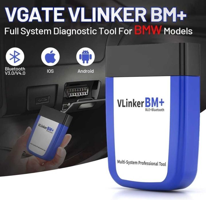 Bm+ interfata diagnoza BMW Bimmer Code si Bimmer Link Codare BMW iOS și Android Regenerare DPF Seriile E, F si G