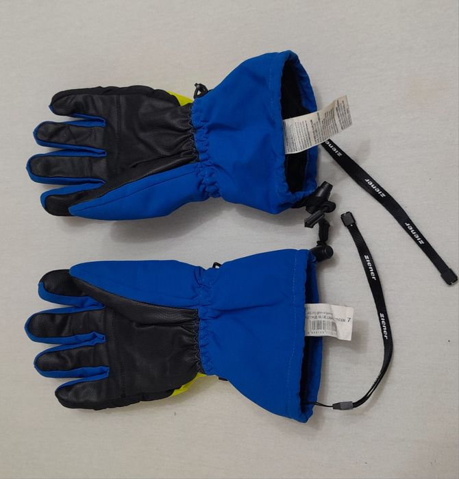 Mănuși de schi bike Ziener Agil As albastru intens verde deschis nr. 7