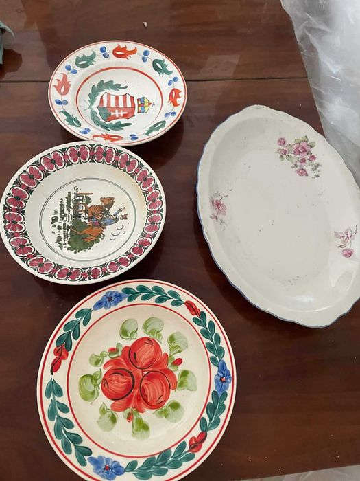 Farfurii, boluri retro, decorative