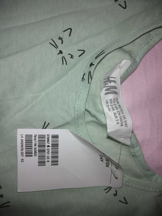 Рокля Н&М за възраст 2-4 г.