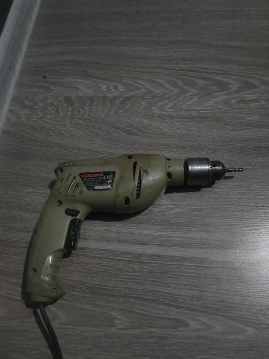 Дрель crown ударная проводная