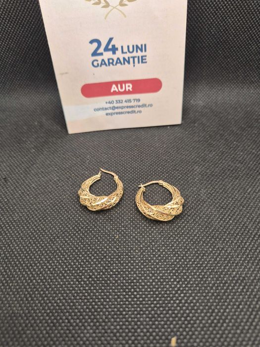Cercei aur 14K 2.93g (50173 Ag11 Piata Nicolina) Garantie 2 ani!