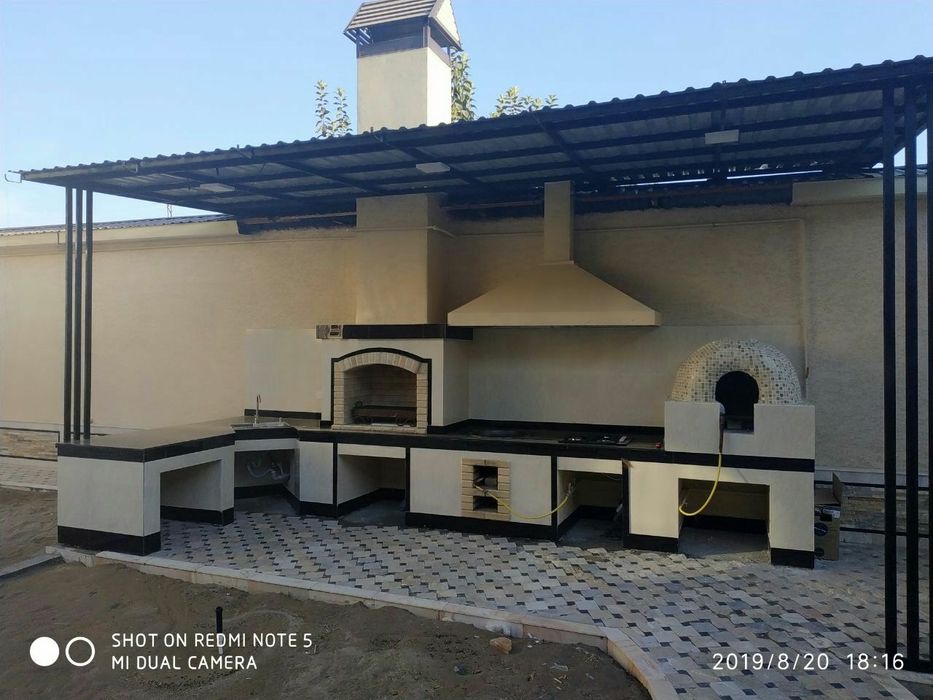 ЛЕТНИЕ КУХНИ. Очаг. Камин.. Барбекю