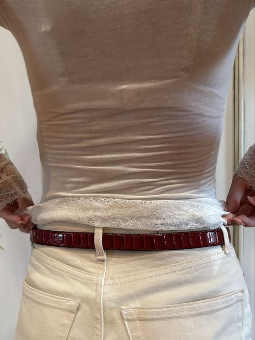 Оригинальный Cartier крокодиловый ремень