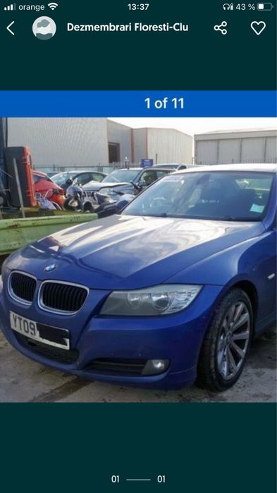 Dezmembrari piese BMW E90 E91 2.0d 163 cp ,177 cp an 2005-2010