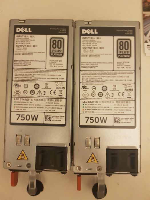 Server Dell Poweredge R720, 2xE5-2650 v2, 72 GB ram, 2x4TB SAS 3.5"
