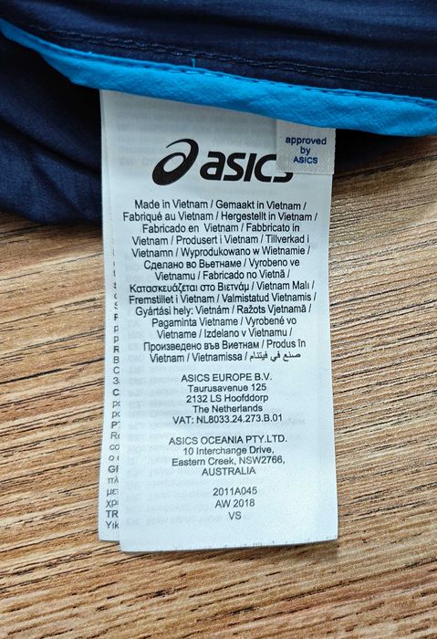 ASICS Оригинално мъжко тънко яке за бягане / тичане размер М