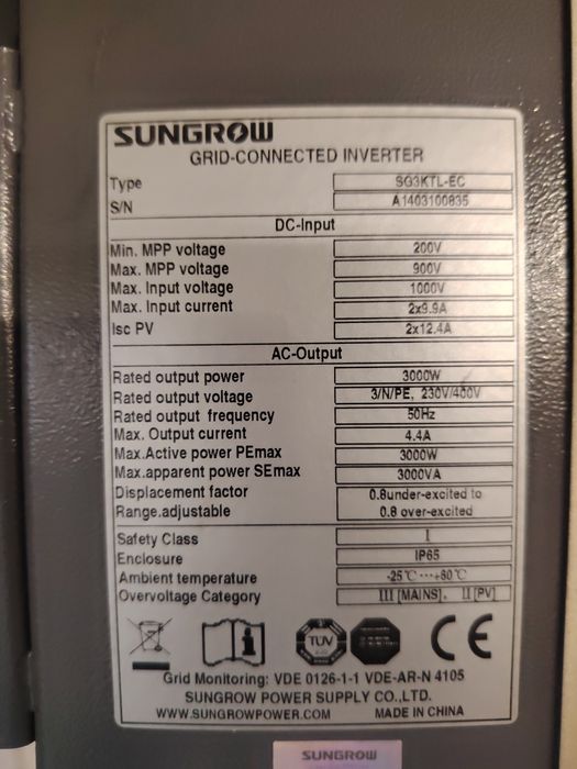 Vand sistem fotovoltaic trifazat