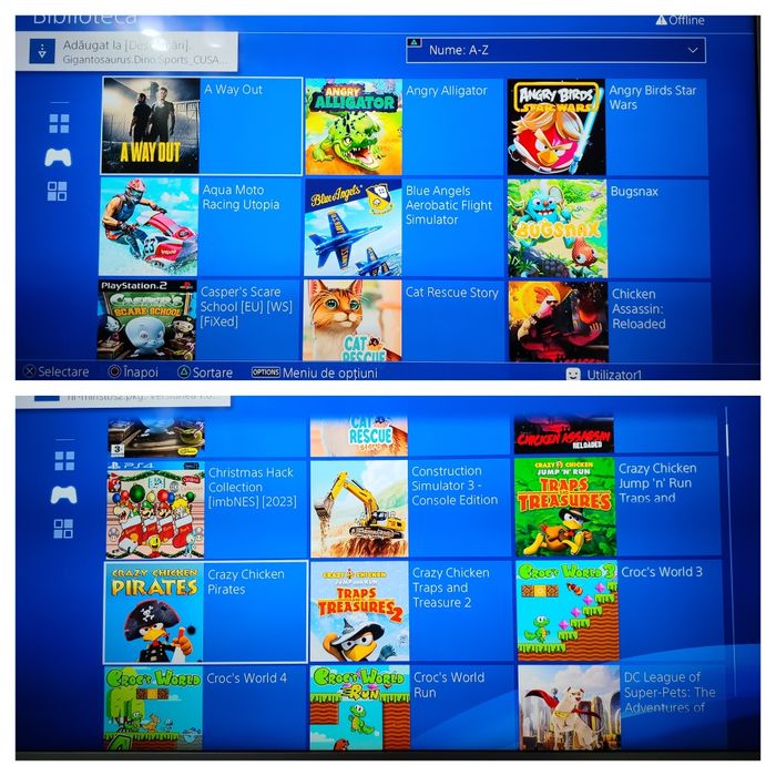 PlayStation 4/PS4 Slim 112 Jocuri FC26/Minecraft/GTA (Orice Joc Gratis)
