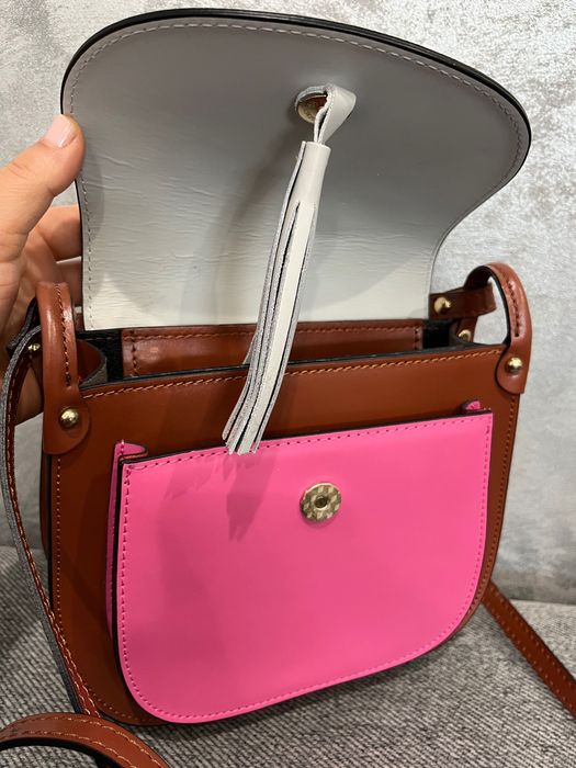 Италианска чанта естествена кожа